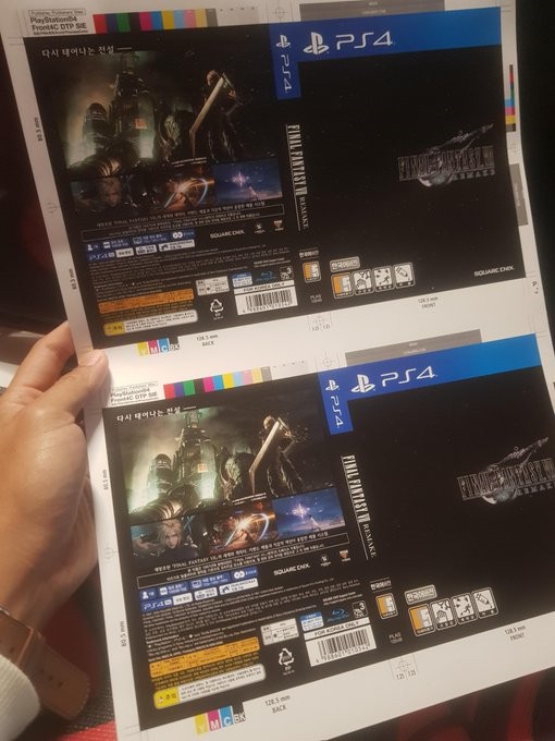 《最终幻想7：重制版》封面照爆光 容量为100GB