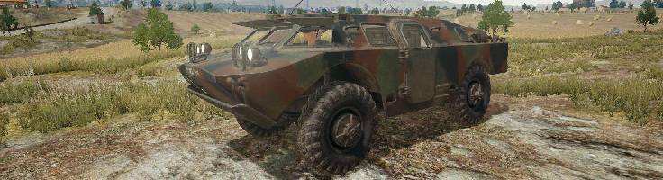 PUBG：决赛圈有装甲车，把敌人挤进毒区吃鸡！