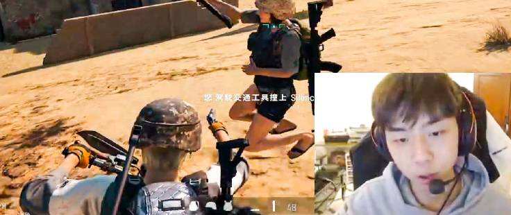 TPP绝活哥，在PUBG里玩暴力摩托，有点滑稽的