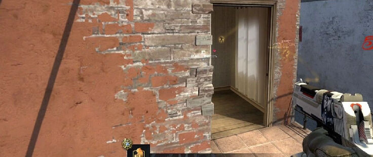 【CSGO】5E沙鹰，侧键一按 隔墙看人 对墙开枪