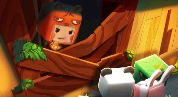 《迷你世界》三角形屋顶制作方法