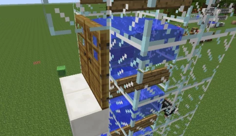 《我的世界》建造水电梯方法