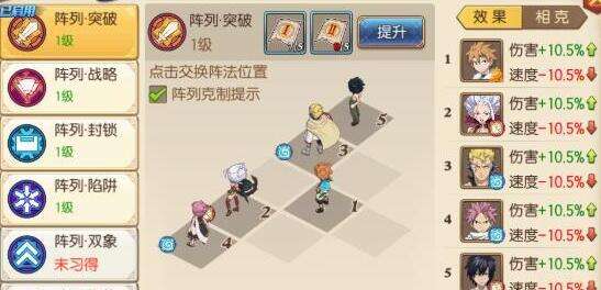 妖精的尾巴魔导少年阵容站位推荐