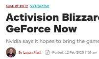 动视暴雪退出英伟达Geforce Now云服务