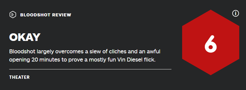 《喋血战士》IGN评分 不错范迪塞尔式影片