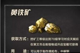 明日之后黄铁矿如何获得