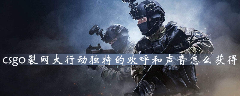 csgo裂网大行动独特的欢呼和声音怎么获得