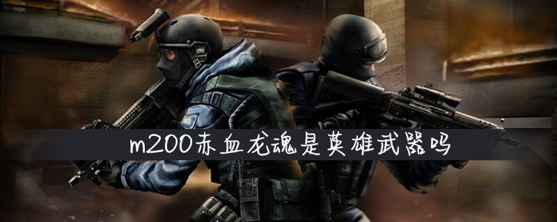 m200赤血龙魂是英雄武器吗
