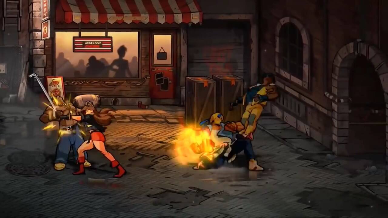 横版动作游戏《怒之铁拳4》新实机预告欣赏