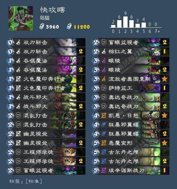 炉石传说外域的灰烬快攻瞎卡组推荐