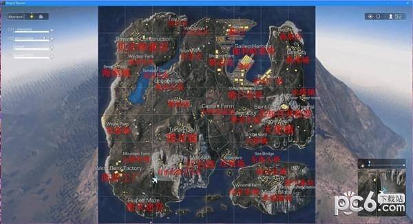 无限法则地图多大 无限法则地图中英文标注一览