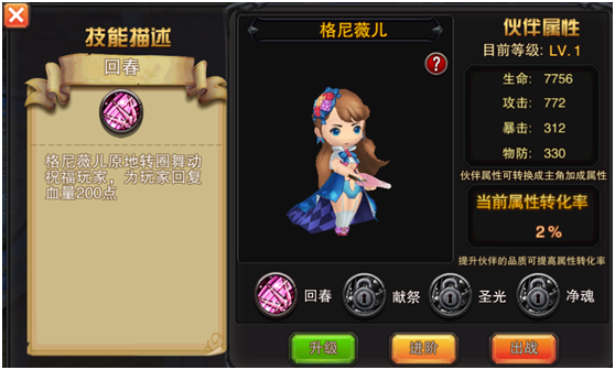 《热血龙骑》伙伴介绍-格尼薇儿