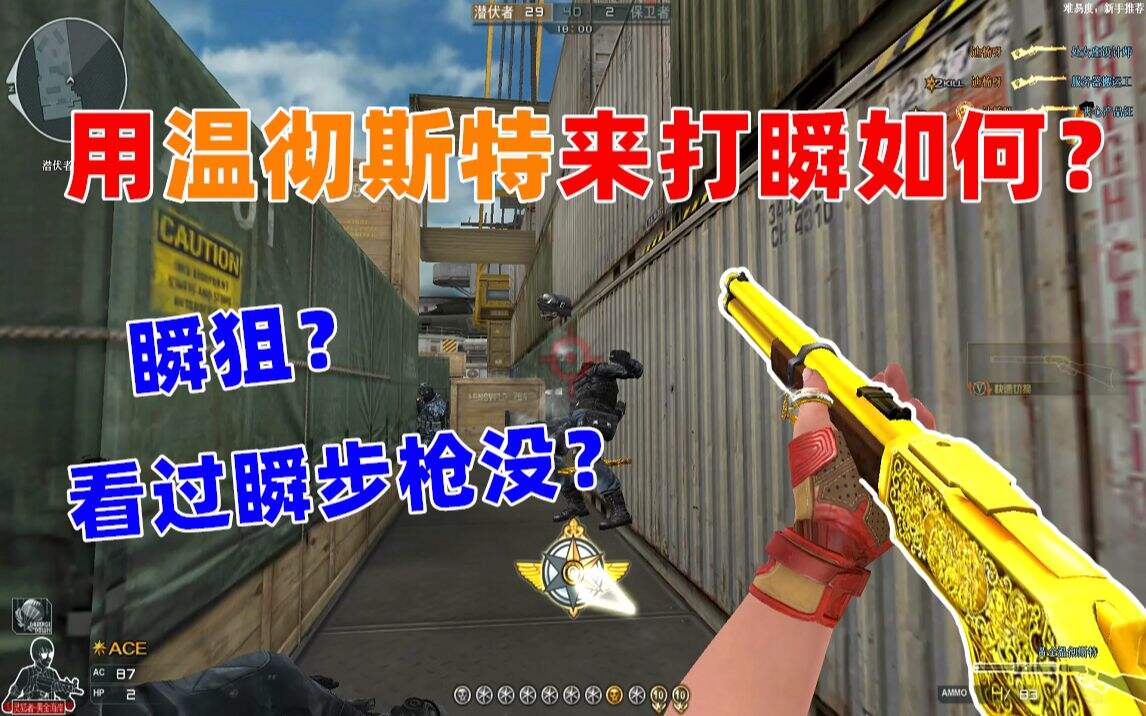 CF：用黄金温彻斯特打瞬会咋样？瞬狙瞬步枪？