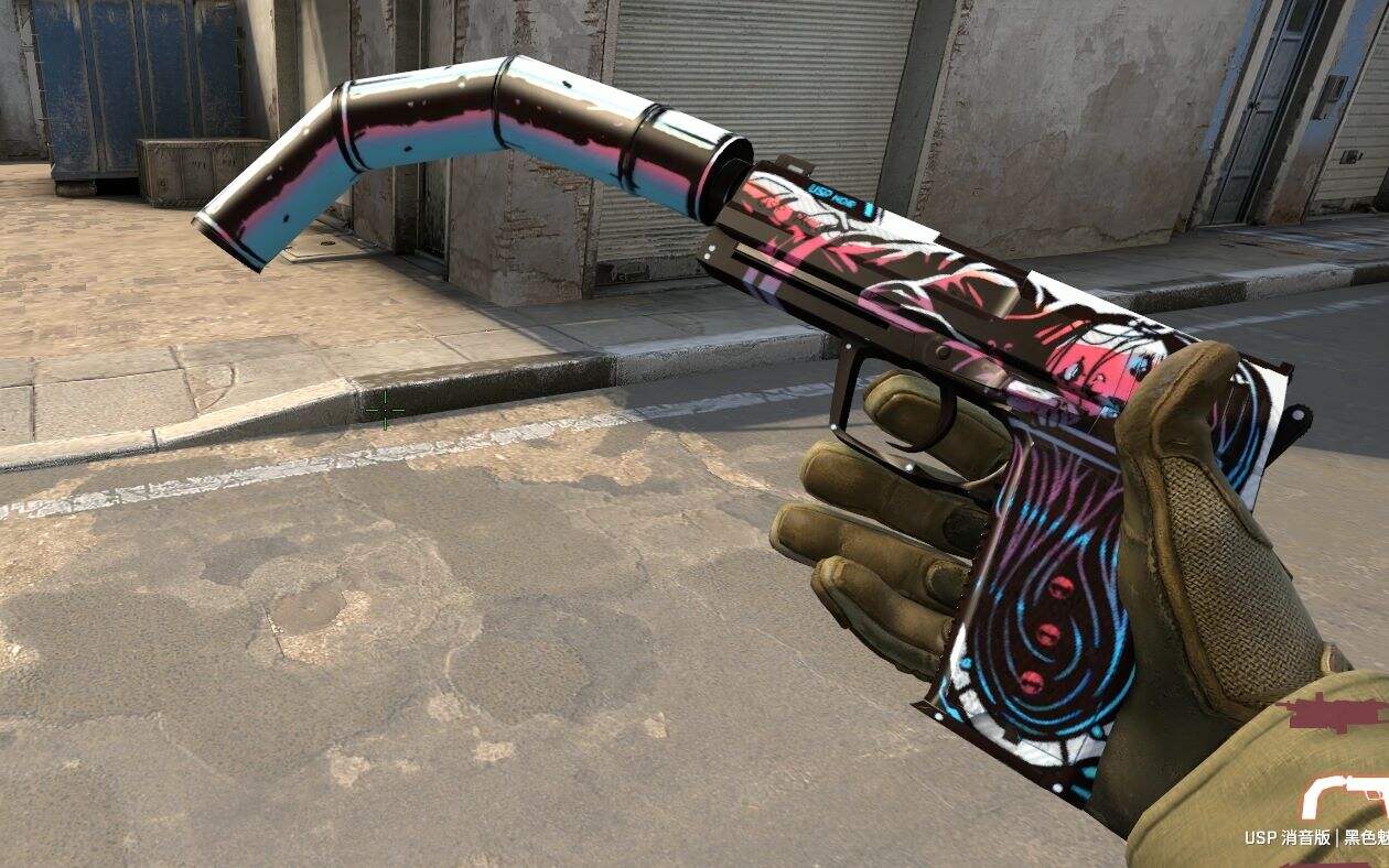 【CSGO】我的USP装上消音器后它竟然弯了？