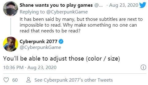 《赛博朋克2077》将有免费DLC 可调整字幕大小颜色玩一玩游戏网www.wywyx.com