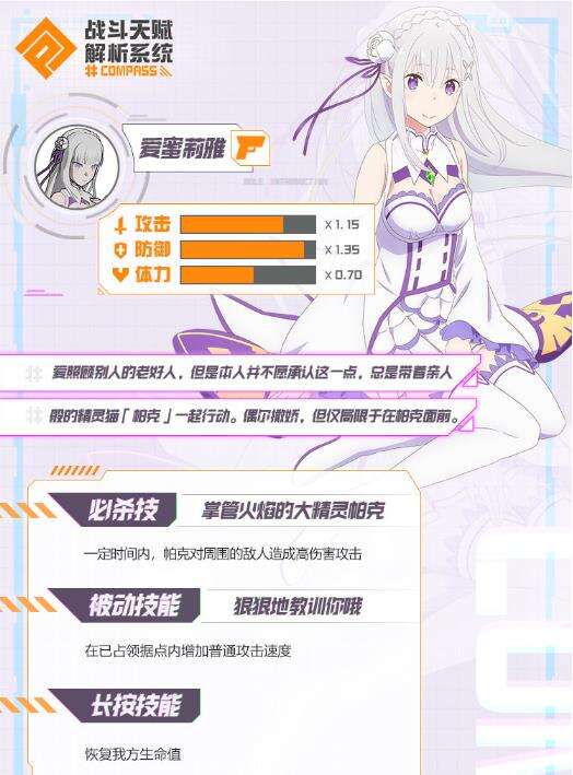 compass战斗天赋解析系统爱蜜莉雅玩法介绍