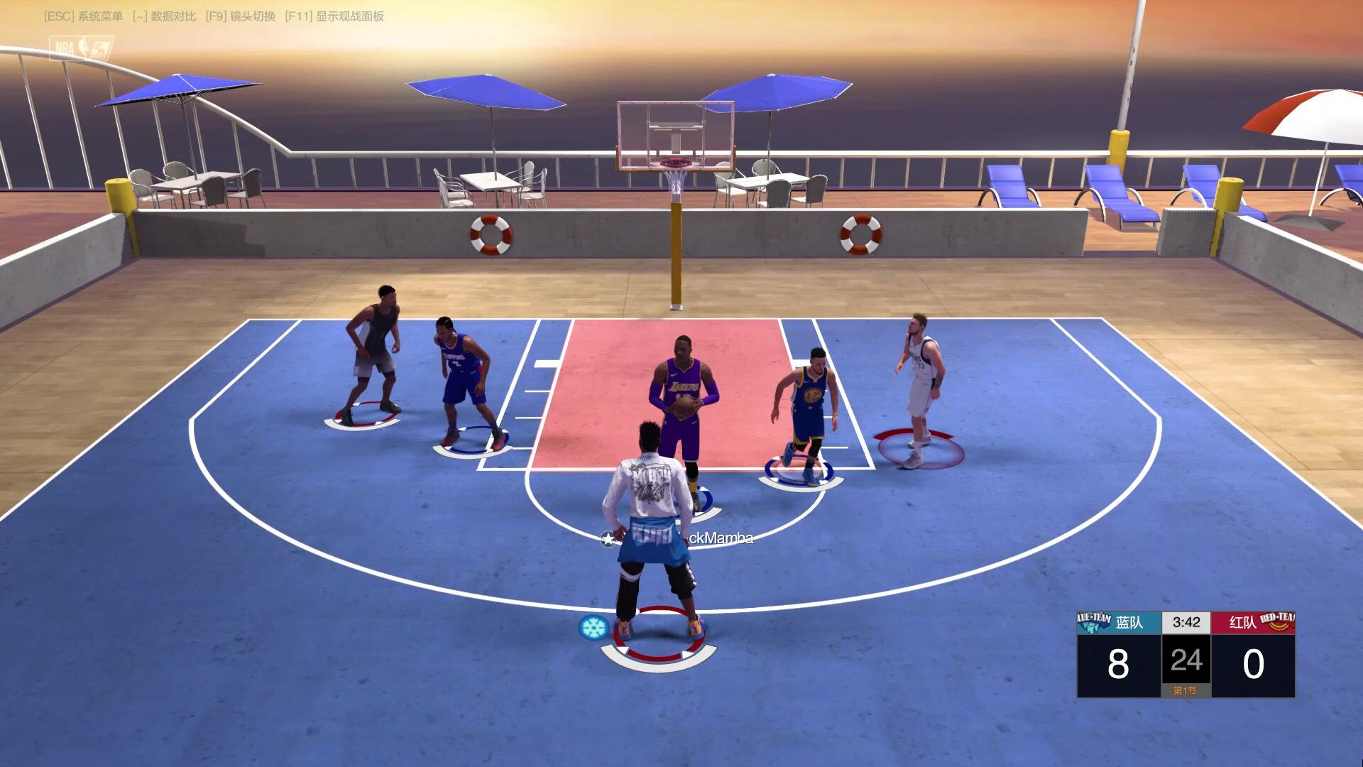 【NBA2KOL2】教你不出三分线就能得分的方式