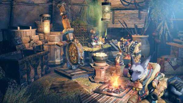 《怪物猎人：崛起》实机视频放出 营地帐篷场景展示