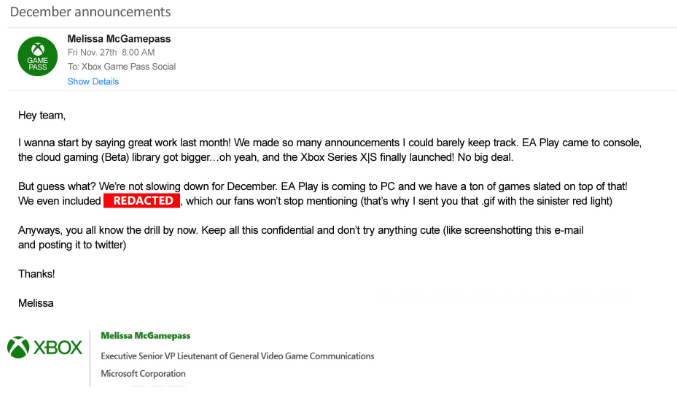 微软暗示《控制》将在下个月加入Xbox Game Pass