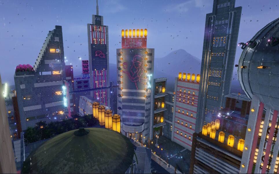 【剑网三家园】打造一座摩登都市（伪赛博朋克）
