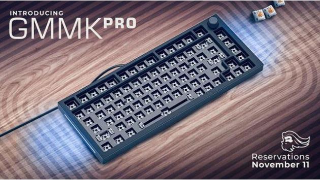 Glorious发布75%布局GMMK Pro键盘，发烧友福利！预售价169.99美元！