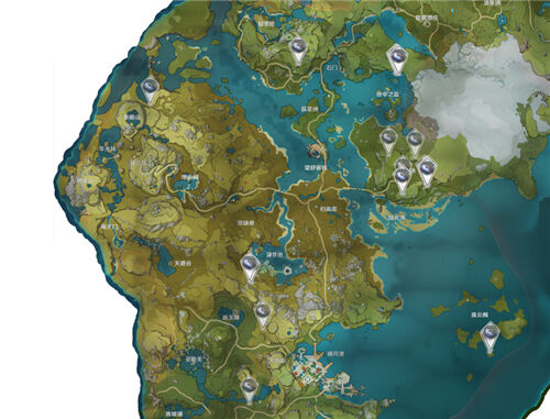 原神夜泊石地图分布一览