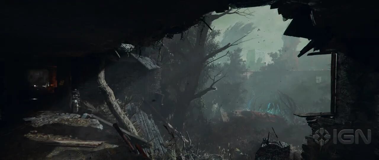 《潜行者2》公开游戏引擎制作的预告片 场景阴暗