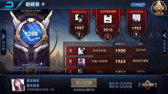 王者荣耀巅峰赛有什么用？