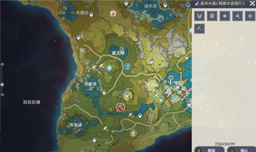 原神水晶矿采集位置分布图