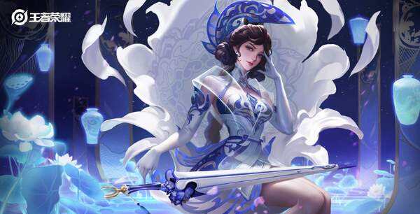 《王者荣耀》露娜瓷语鉴心皮肤预览 女神级别鉴宝家