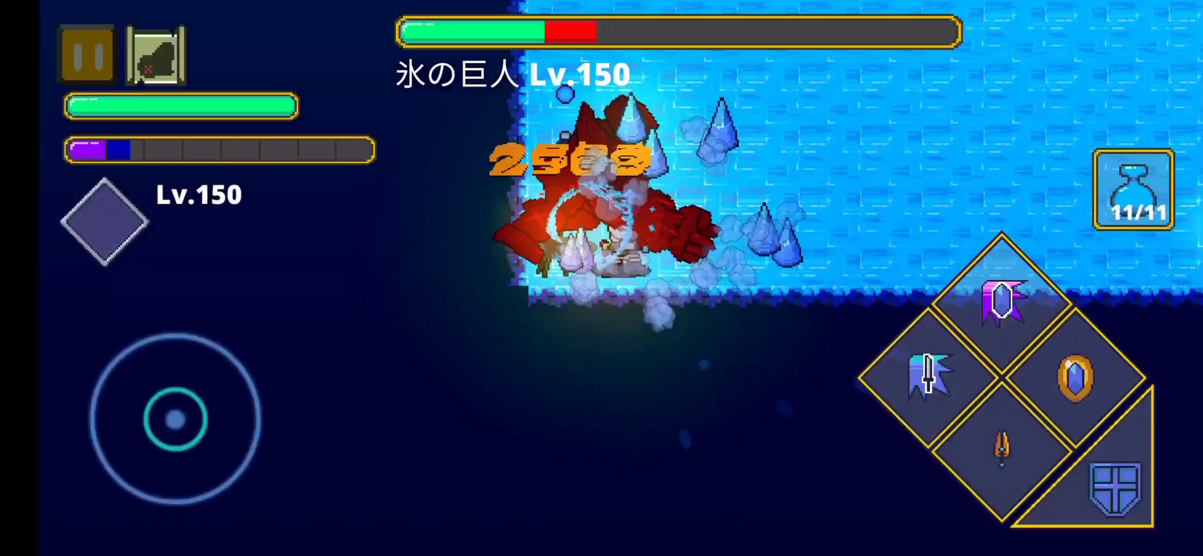 迷宫伝说：21秒无伤速杀炼狱？？？问号150级BOSS冰之巨人