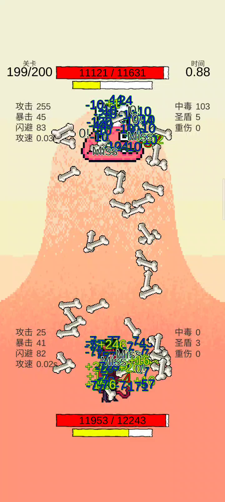 我选技闯关：变为普攻的红骨头