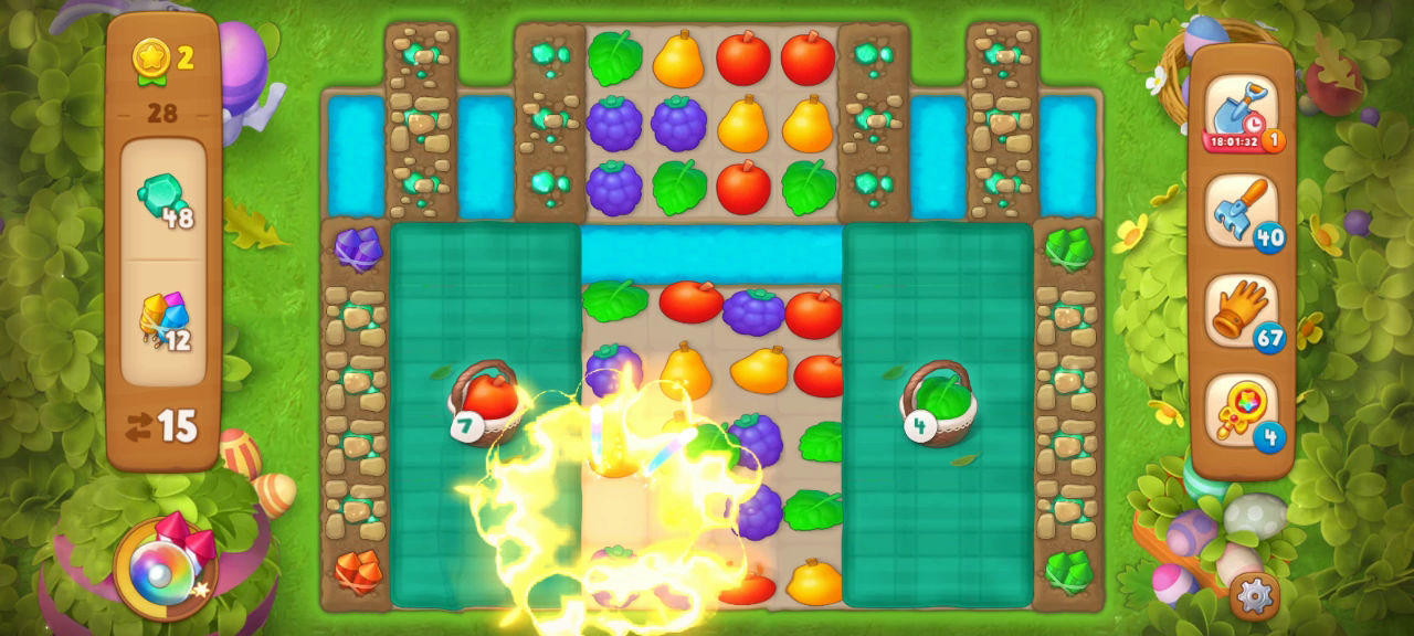 梦幻花园：105.梦幻花园黄金杯第28关