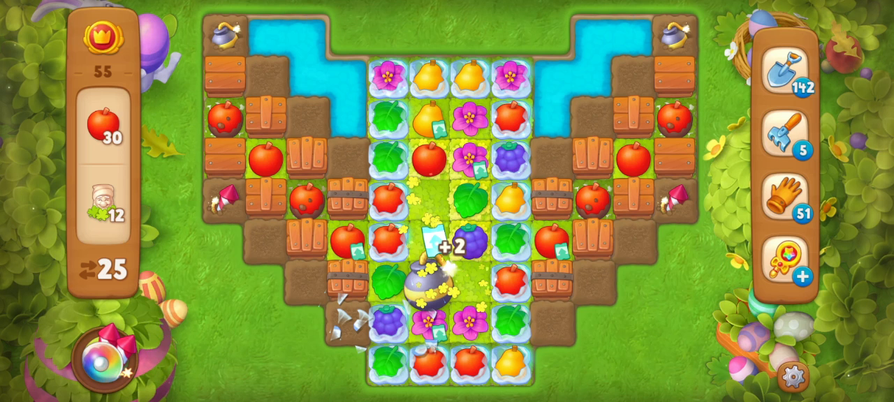 梦幻花园：梦幻花园黄金杯第55关