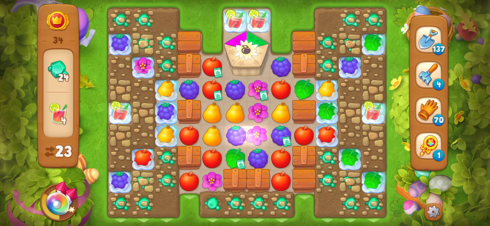 梦幻花园：梦幻花园之黄金杯关卡34