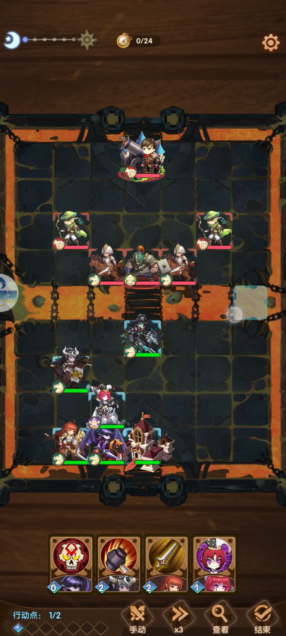 英雄棋士团：（科研向）关于阵营，城堡的加成和召唤物的测试 1