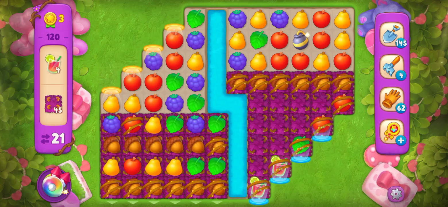 梦幻花园：【梦幻花园】之黄金杯第120关攻略