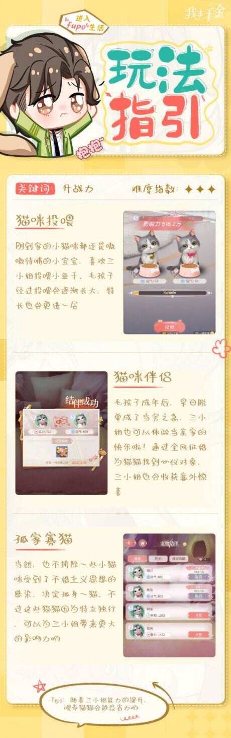 我本千金猫咪玩法介绍