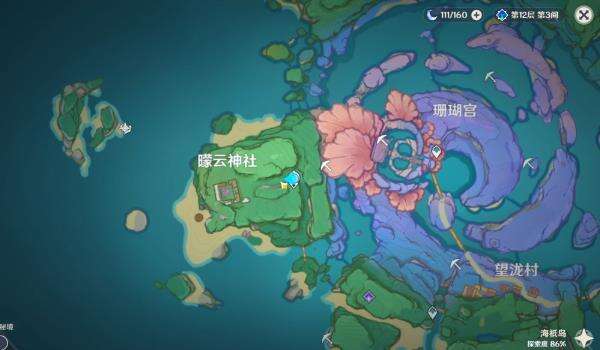 原神稻妻曚云神社继电石隐藏宝箱获取