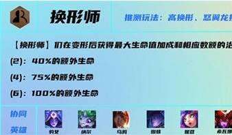 云顶之弈S7换形师有什么效果 换形师羁绊效果介绍