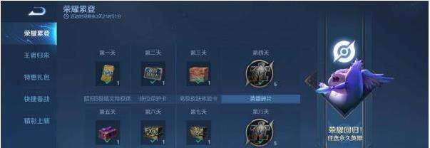 王者荣耀老玩家回归奖励有什么 2022老玩家回归奖励介绍