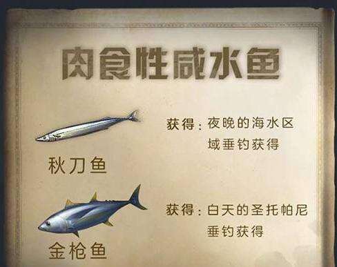明日之后鱼类食谱有哪些 食谱一览