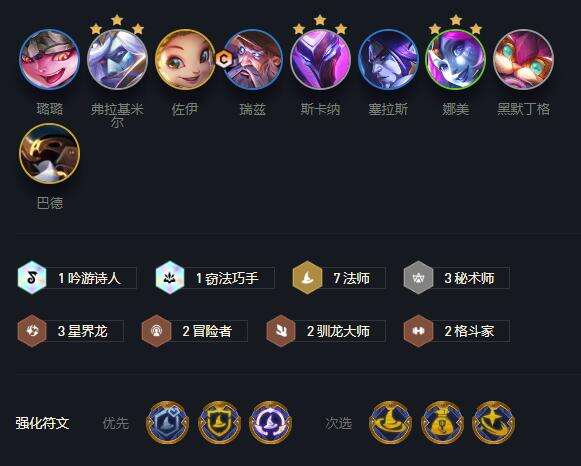云顶之弈s7驯龙7法阵容怎么玩 s7驯龙7法阵容搭配推荐