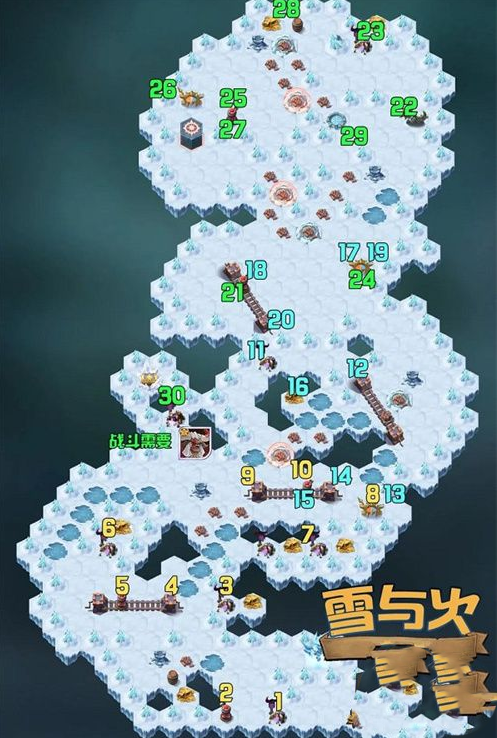 剑与远征雪与火路线怎么走 雪与火通关路线图一览
