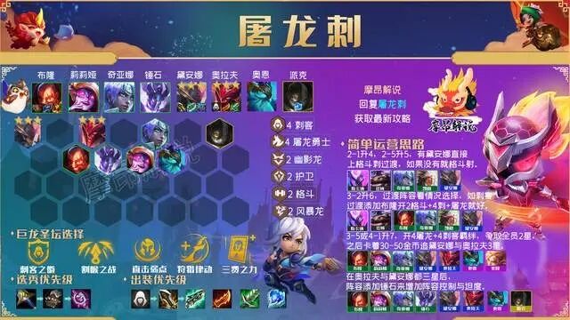 金铲铲之战屠龙刺阵容怎么玩 屠龙刺玩法攻略