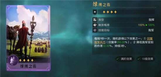 重返帝国绿洲之佑技能是什么 绿洲之佑技能介绍