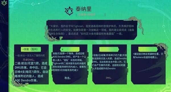 原神3.0提纳里技能怎么样 3.0提纳里技能爆料一览