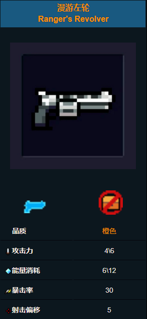 《元气骑士》漫游左轮怎么样 武器介绍