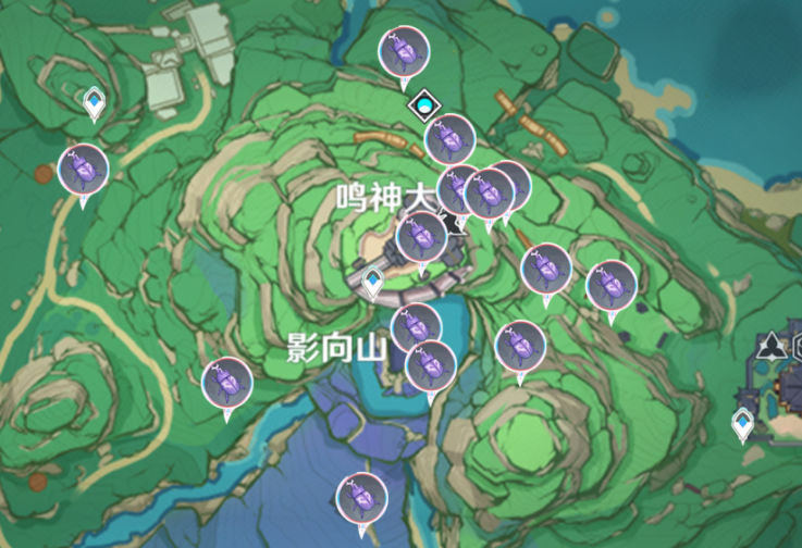 《原神》鹿野院平藏鬼兜虫在哪采集 鹿野院平藏突破材料线路图