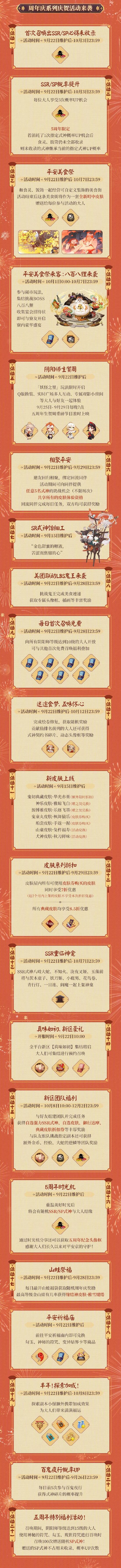 《阴阳师》周年庆是什么时候 时间介绍